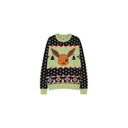 Difuzed 144546 Maglione di Natale Pokemon Eevee XXL 50% Cotone 50% Acrilico colore Nero