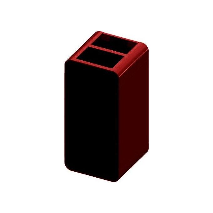 Cola Stufa a Pellet Ambra Lux Ventilata in Acciaio Verniciato Bordeaux