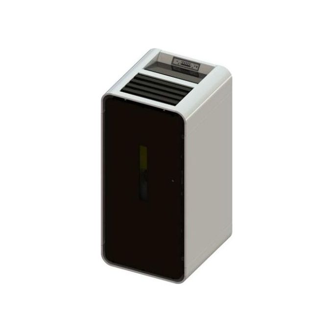 Cola Stufa a Pellet Ambra Lux Ventilata in Acciaio Verniciato Bianca