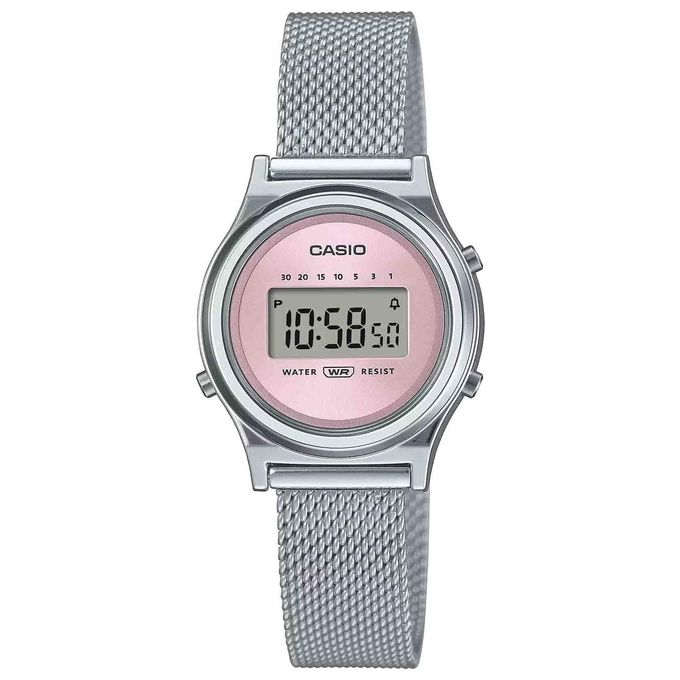 Casio Orologio Donna Vintage Fondo Rosa Cassa e Cinturino Resina