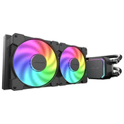 LC-Power LC-CC-280-B-ARGB JetFlow Raffreddatore Liquido 280 mm 2 Ventole 14 cm ARGB colore Nero
