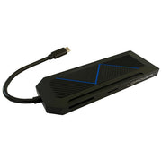 LC-Power LC-HUB-C-MULTI-6-RGB Hub USB 3.2 Gen 2 Type-C 5000 Mbit-s 100 W colore Nero