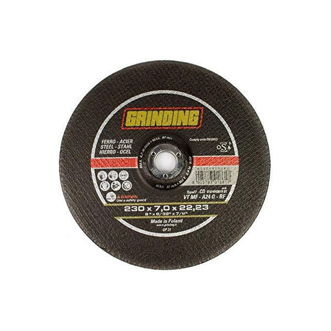 Grinding Mola Abrasiva per Ferro 230x7.0x22mm Cd Vt Mf
