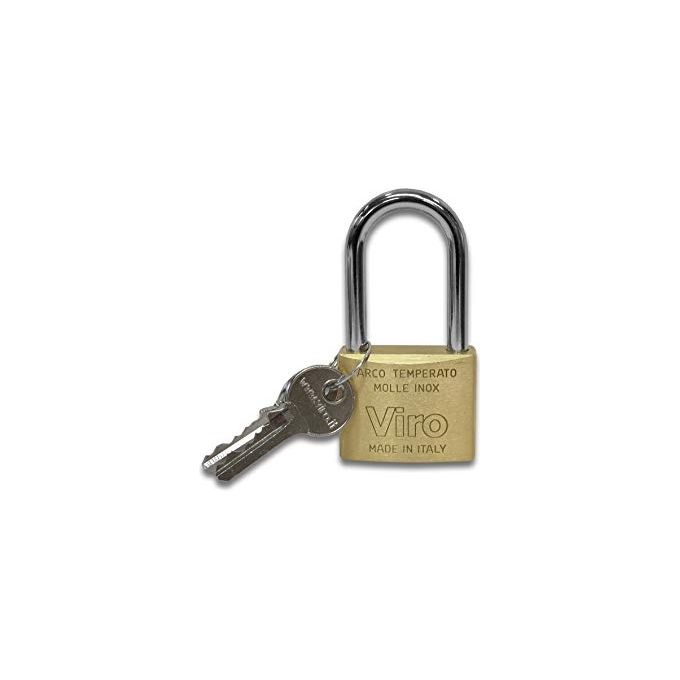 Viro 312 Lucchetto Ottone 40mm ad Arco L 90mm