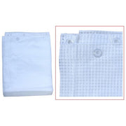 Manifattura 4F Telo Retinato Occhiellato Polietilene Anti-UV 3x3 m 140 g-m² colore Bianco