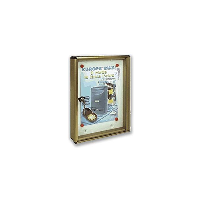 Alubox Bc 2 Bacheca 2 Fogli A4 Argento Metallizzato
