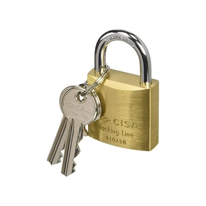 Cisa 21010-30-0 Ka Lucchetto Logo Ottone Mm 30