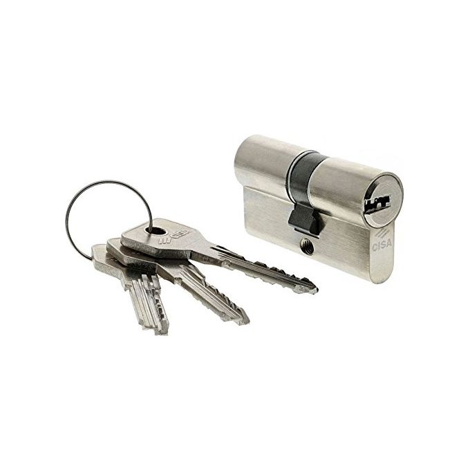 Cisa 0e300-07-0-12 Cilindro Europeo ASIX Nichelato 60mm 30x30mm