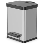 Hailo LH0622-200 Öko Duo Plus M Pedaalemmer 2x9 Ltr con Chiusura Silenziosa RVS colore RVS
