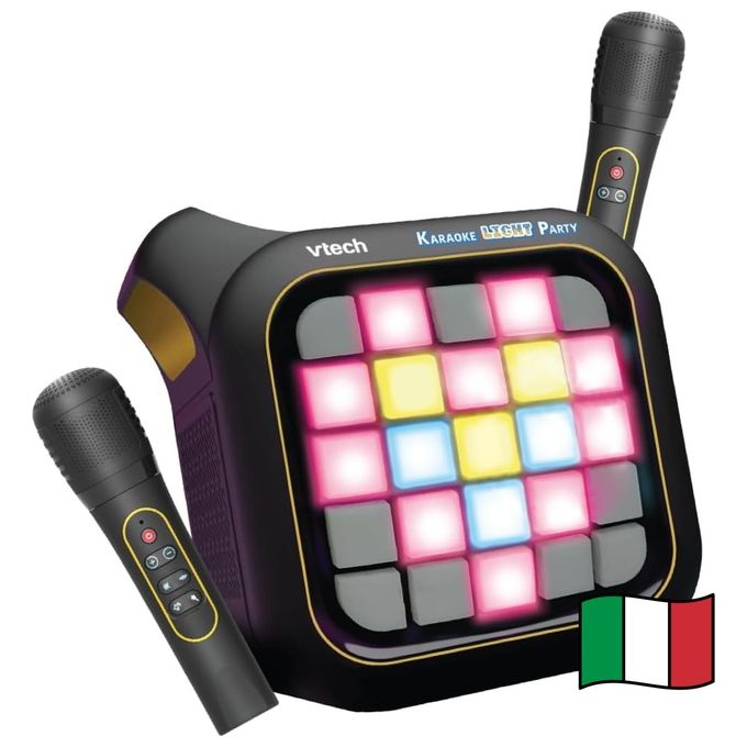 VTech Karaoke Light Party con 2 Microfoni e Effetti Vocali