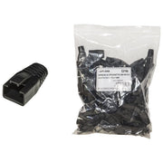 Link LKPL8N Copriconnettori RJ45 8 Poli Confezione 100 Pezzi Gomma Cat 5e Cat 6 Diametro 6mm colore Nero