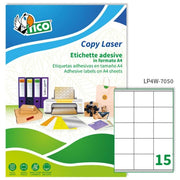 Tico Etichette Bianche Margini 70x50.8mm 100 Fogli
