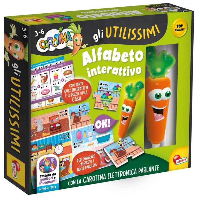 Lisciani Carotina Gli Utilissimi: Alfabeto Interattivo
