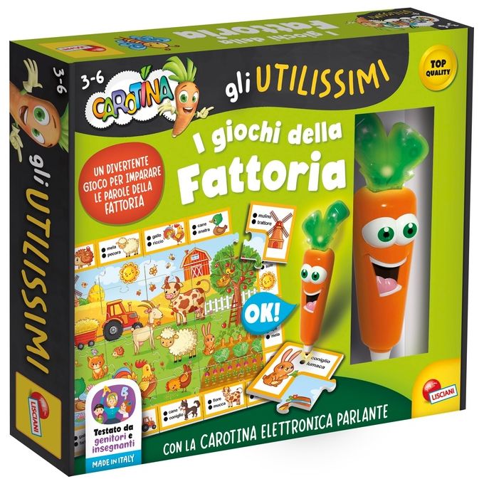 Lisciani Carotina Gli Utilissimi: I Giochi della Fattoria