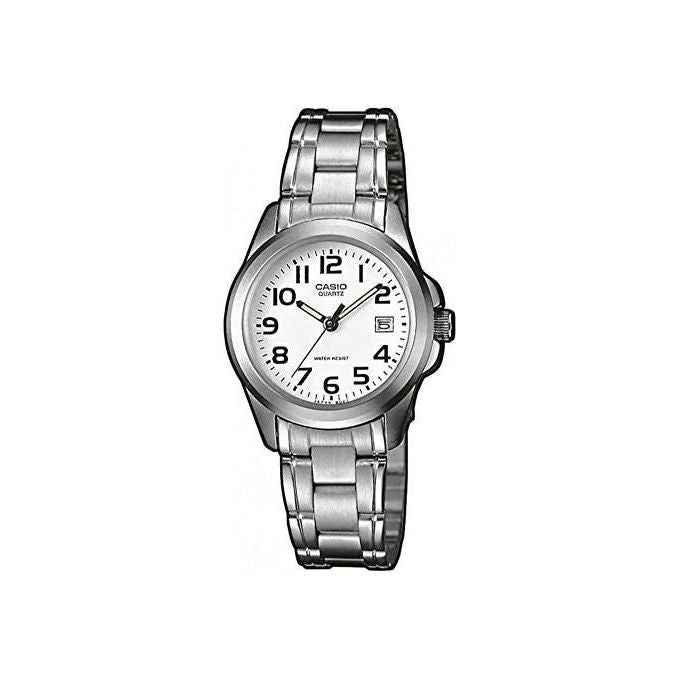 Casio Orologio da Polso con Lancette Quadrante Bianco con Speciale Pellicola in Neobrite
