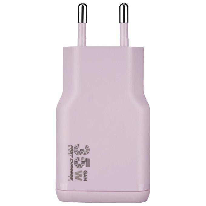 Tucano MA-ONEPOWKIT-PK ONE POWER KIT Caricabatterie GaN 35W con Cavo USB-C 60W 2m colore Rosa
