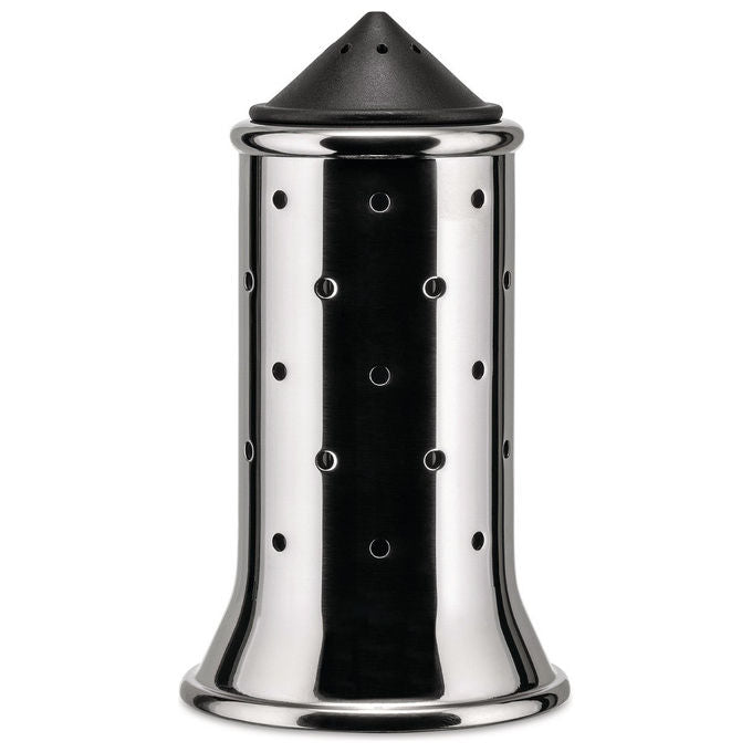 Alessi MGSAL B Spargisale in Acciaio Inox con Tappo Nero colore Nero