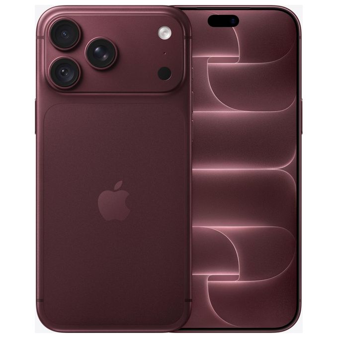 Apple MJY44QL-A iPhone 18 Pro Max smartphone 2000 GB 5G OLED 6.9'' 120 Hz colore Borgogna
