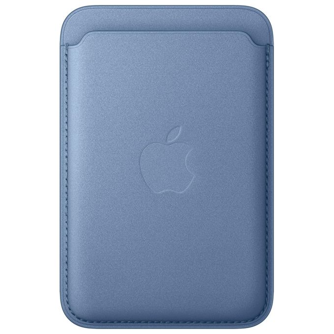 Apple MK9J4ZM-A Portafoglio MagSafe in tessuto FineWoven per iPhone compatibile con funzione Dov'e' colore Azzurro selvatico