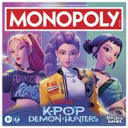 Monopoly G4601103 KPop Demon Hunters Gioco da Tavolo Edizione Speciale con Concerti e Pedine a Tema Rumi Mira Zoey Jinu Bobby Derpy la Tigre colore Multicolore