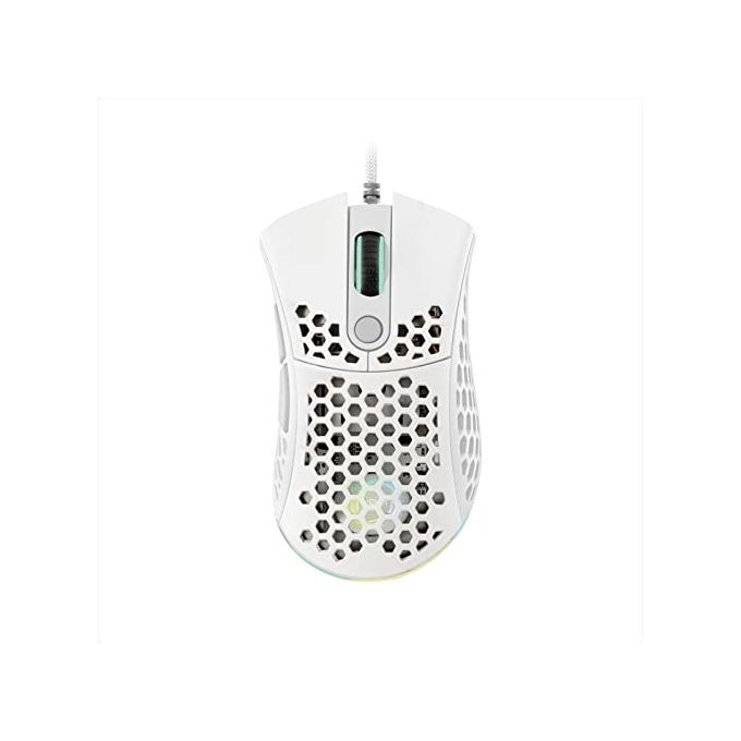 Noua Mouse Gaming Myst Cavo Usb Bianco con Illuminazione