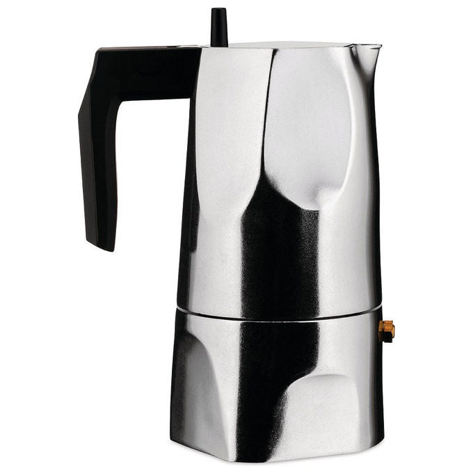 Alessi MT18-6 Caffettiera Moka in Alluminio 6 Tazze 300 ml colore Argento