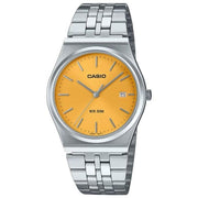 Casio Orologio MTP-B145D-9AVEF Timeless Argento e Giallo