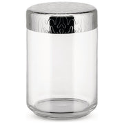 Alessi MW21-150 DRESSED Recipiente Cucina in Vetro e Acciaio Inox 1,5 L colore Grigio
