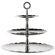 Alessi MW52-3 Dressed Alzata a Tre Elementi in Acciaio Inossidabile 18-10 con Decoro a Rilievo colore Acciaio inox