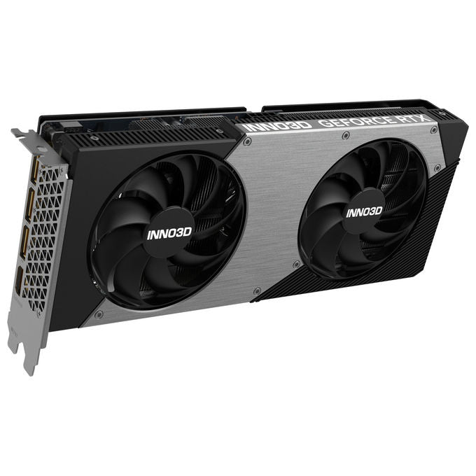 INNO3D N506T2-08D7-193075N GeForce RTX 5060 Ti TWIN X2 Scheda Grafica NVIDIA 8 GB GDDR7 128 bit 2572 MHz Boost PCI Express 5.0 HDMI 2.1b 3x DisplayPort 2.1b colore Nero Grigio