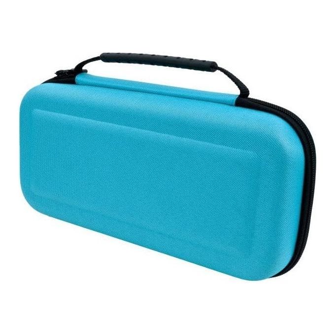 Nacon custodia rigida da trasporto per Nintendo Switch 2 e Switch, taglia L, blu, antiurto e antigraffio, scomparti giochi e Micro SD