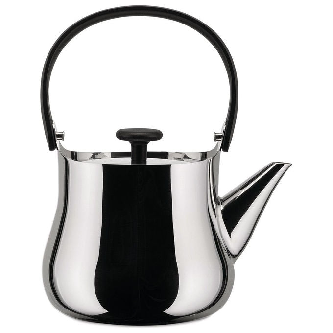 Alessi NF01 Bollitore Teiera Acciaio Inossidabile 18-10 Adatto per Induzione con Filtro per Foglie di Te' colore Argentato