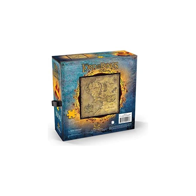 The Noble Collection Puzzle 1000 Pezzi Il Signore degli Anelli Mappa Terra di Mezzo