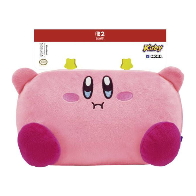 Hori NSX-121E Custodia Plush Pouch Kirby per Nintendo Switch 2 e Switch colore Rosa
