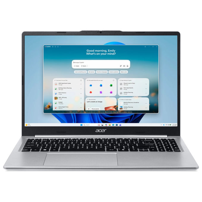 Acer NX.DS1ET.004 Aspire Lite Computer portatile Ryzen 7 5825U 8 GB DDR4 512 GB SSD 15.6'' FHD IPS colore Silver
