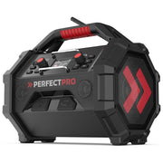 Perfectpro OCT-18V ROCKTAGON Radio da Cantiere Digitale DAB+ FM 30 W Bluetooth 5.2 USB IP65 colore Nero Rosso