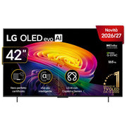 LG OLED42C65LA.API Serie C6 TV OLED 4K Smart con Processore ?11 Gen3 VRR 165Hz G-Sync colore Nero