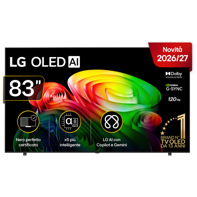 LG OLED83B65LA.API Serie B6 TV OLED 83'' 4K HDR Dolby Vision G-Sync AI Processor Gen3 colore Marrone