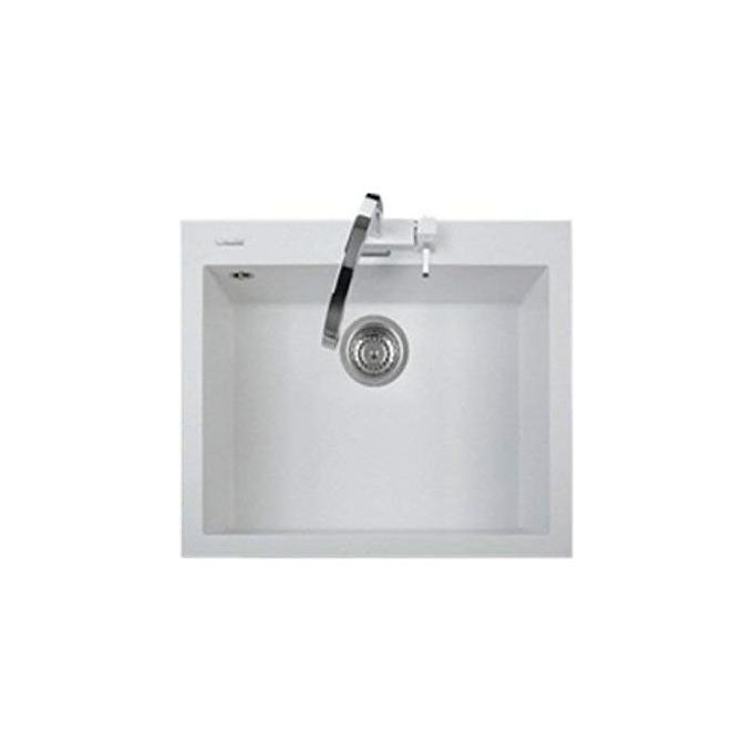 Plados ON6010 One Lavello microULTRGRANIT da Incasso  1 Vasca Bianco Latte 60x51cm ON6010 UG58
