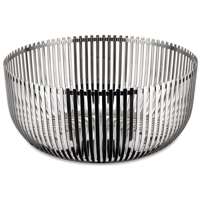 Alessi PCH05-24 Fruttiera in Acciaio Inox 18-10 Diametro 24 cm Altezza 11 cm colore Acciaio