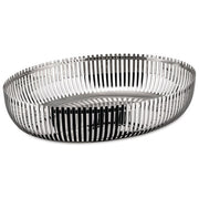 Alessi PCH06-26 Cestino Ovale in Acciaio Inox 18-10 26 cm colore Acciaio