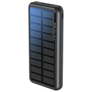 Boompods POSBLK OBI-Solare Power Bank 10000 mAh con Pannello Solare e Ricarica USB-C e USB Batteria Portatile per Smartphone e Tablet colore Nero