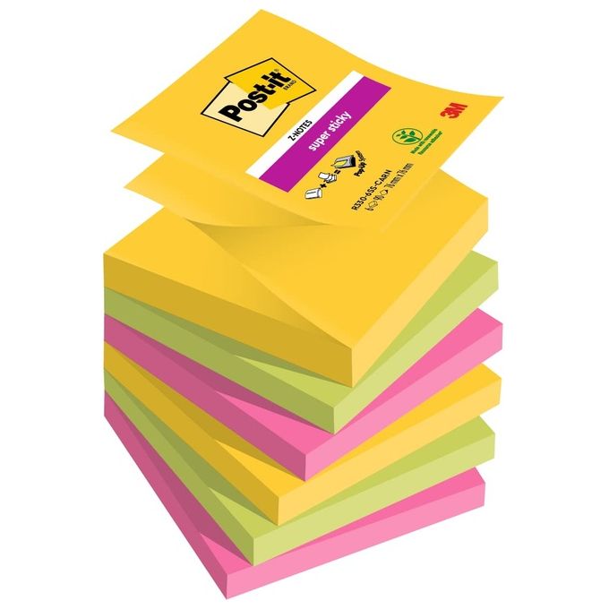 Post-it Super Sticky Cf6bloc Post-it Supsticr330-6ss-rio
