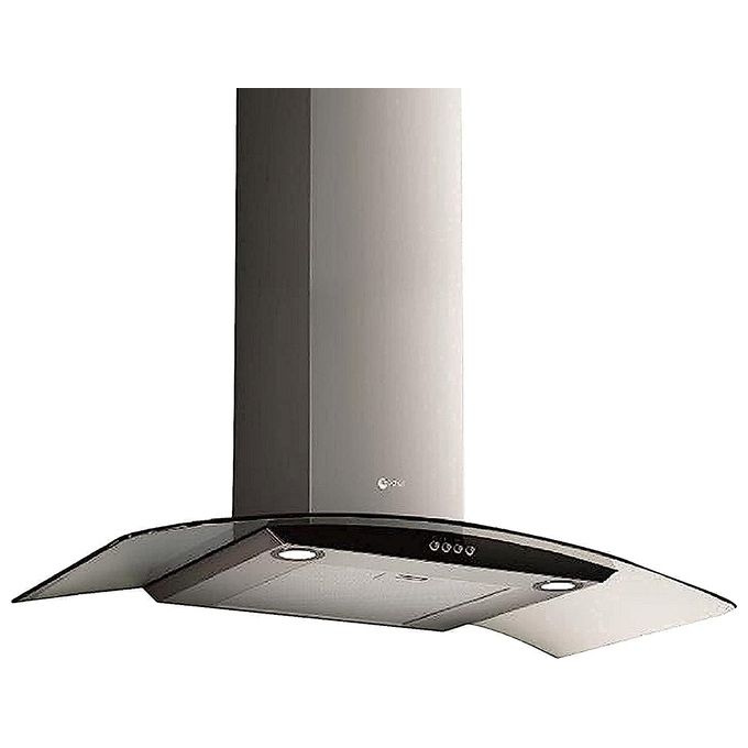 Turboair IRIS IX BL A 90 PB PRF0113928A - Cappa da incasso, aspirante, 90 cm, Classe C, comandi meccanici, 3 velocita', Nero