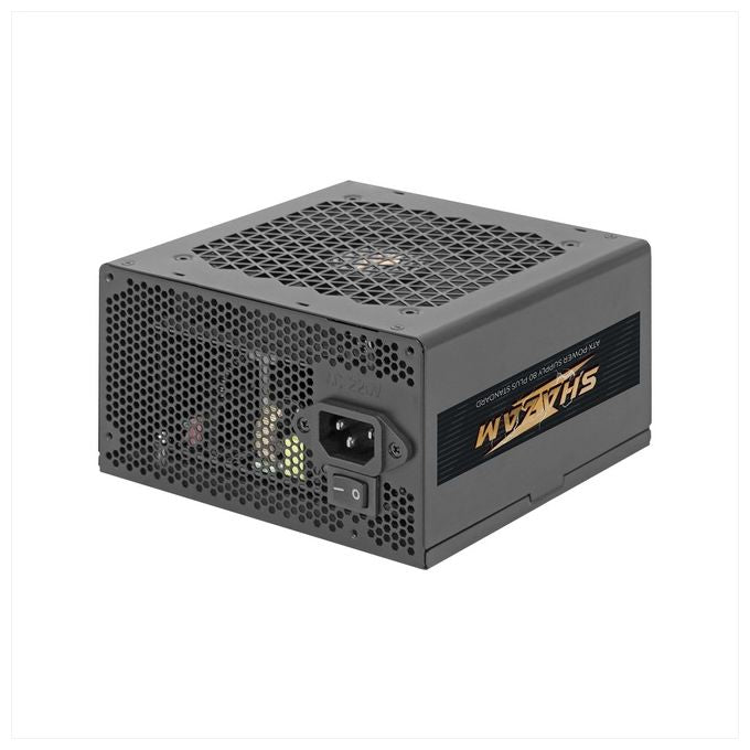 Noua Alimentatore Shazam 500W ATX 80 White Pfc Attivo Fan 120mm Tasto On-Off