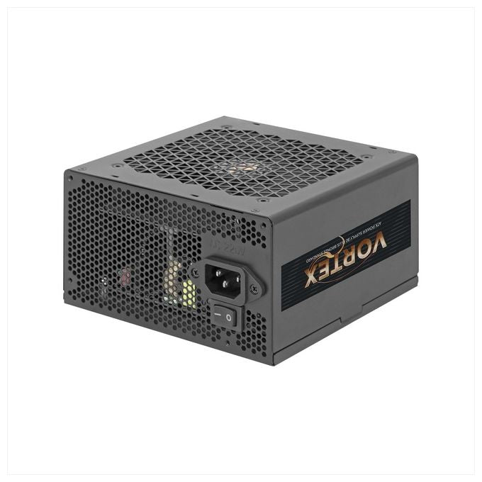 Noua Alimentatore Vortex 650W ATX 80 Bronze Pfc Attivo Fan 120mm Tasto On-Off