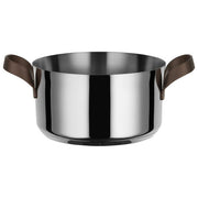 Alessi PU101-20 EDO Casseruola due manici 2,8 L 20 cm per induzione colore Acciaio inox