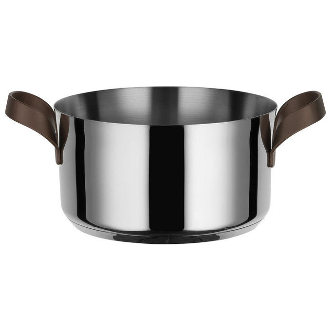 Alessi PU101-20 EDO Casseruola due manici 2,8 L 20 cm per induzione colore Acciaio inox