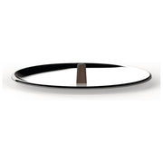 Alessi PU200-24 EDO Coperchio in acciaio inox da 24 cm con pomolo in PVD colore Marrone
