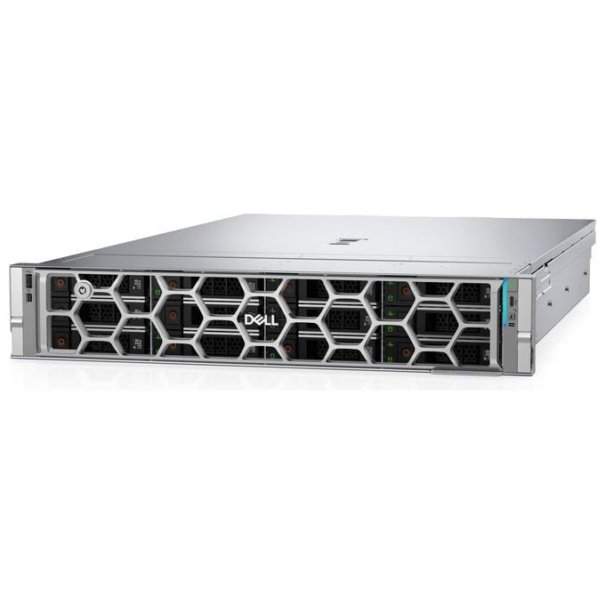 Dell RCYKN R570 Server 1,92 TB Armadio 2U Intel Xeon 6 6517P 3,2 GHz 32 GB DDR5-SDRAM colore Nero